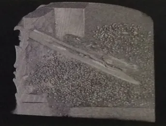 CT rendering of an object with a virtual cut