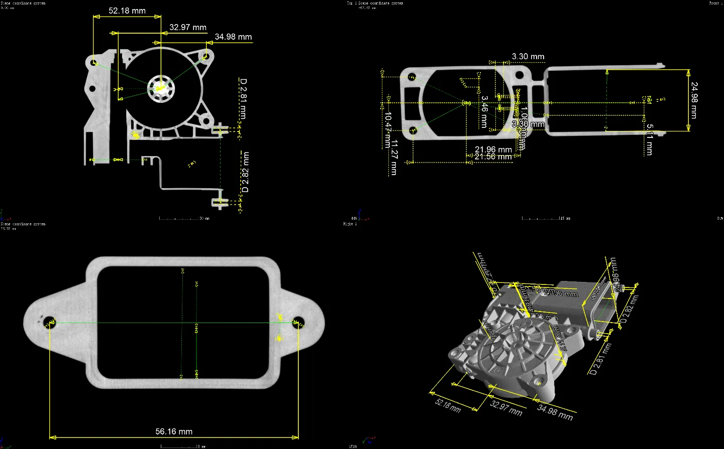 CT scan for injection moulding